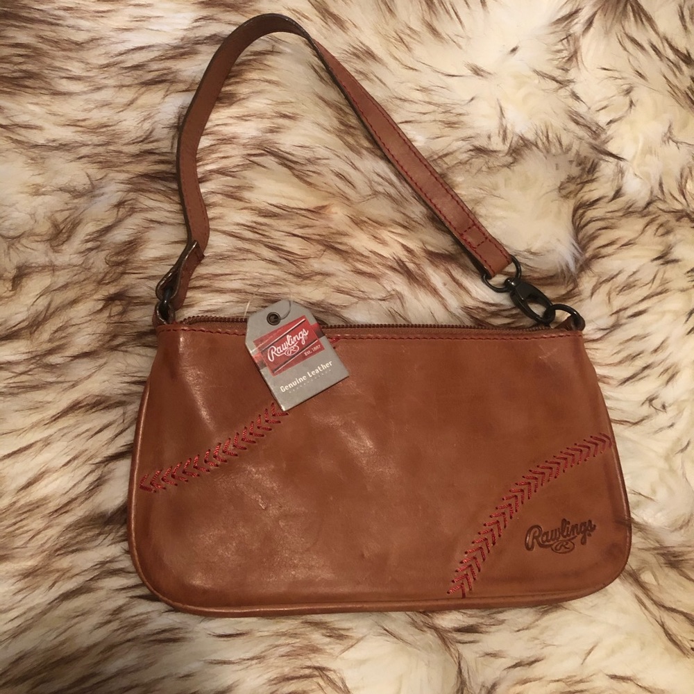 LAST ONE - Rawlings leather wristlet